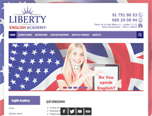 Tablet Screenshot of libertyacademy.es